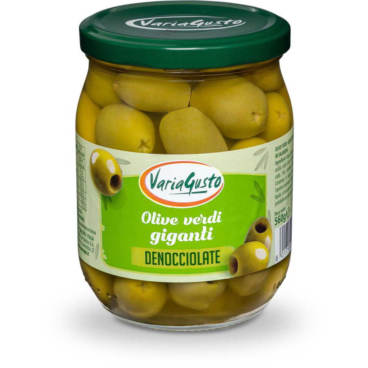 Olive Verdi Giganti Denocciolate Variagusto G In Dettaglio