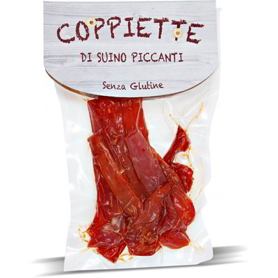 Coppiette di suino piccanti 150g in dettaglio