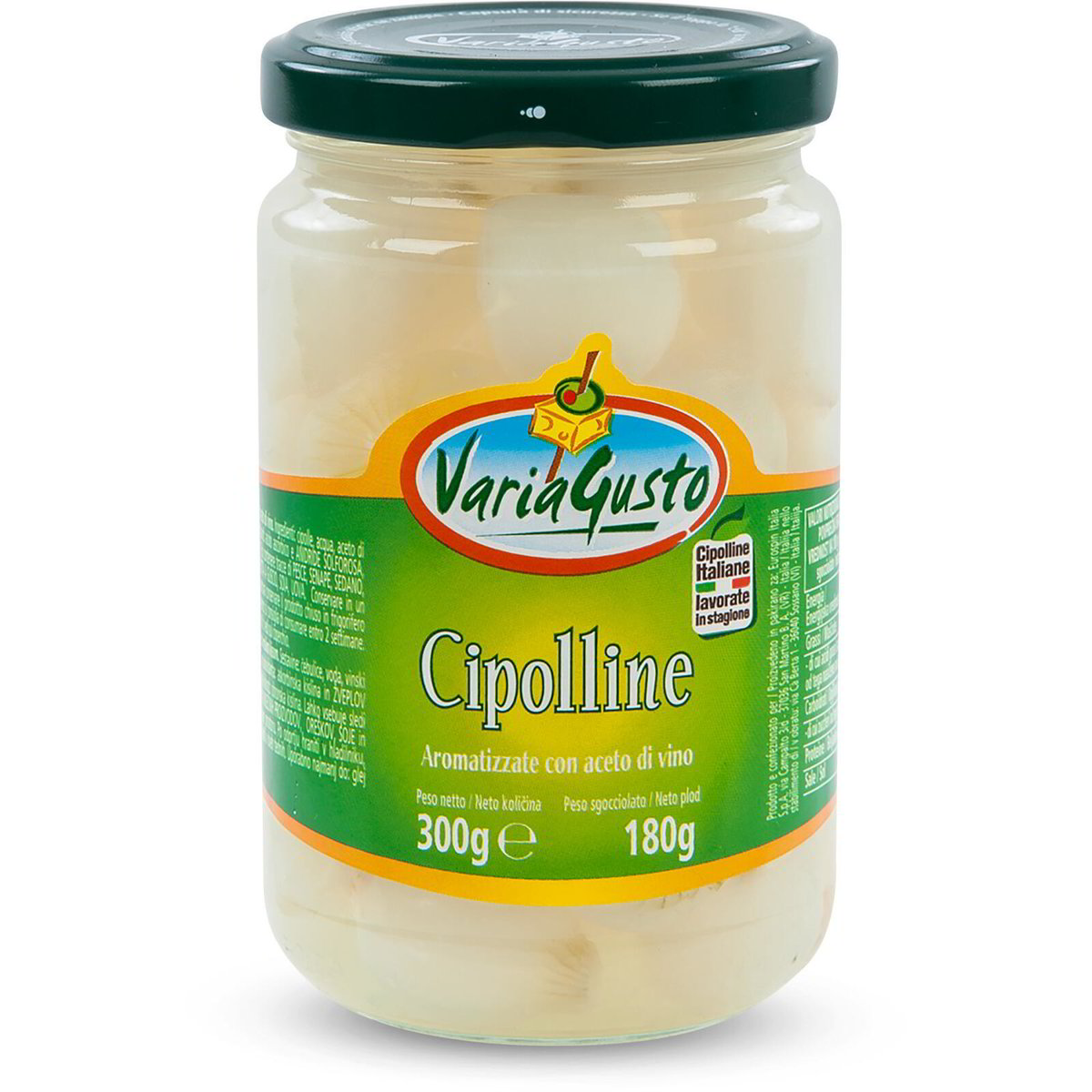 Cipolline Aromatizzate Con Aceto Di Vino VARIAGUSTO 300g In Dettaglio ...