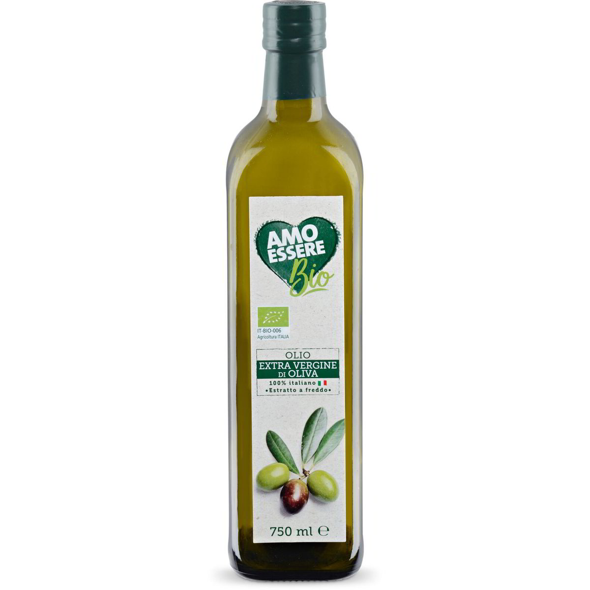 Olio extra vergine di oliva bio AMO ESSERE BIO 750ml in dettaglio ...