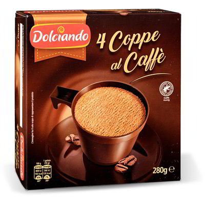 Gelato coppe al caffè 4 pezzi DOLCIANDO 280g (4 x 70g) in dettaglio