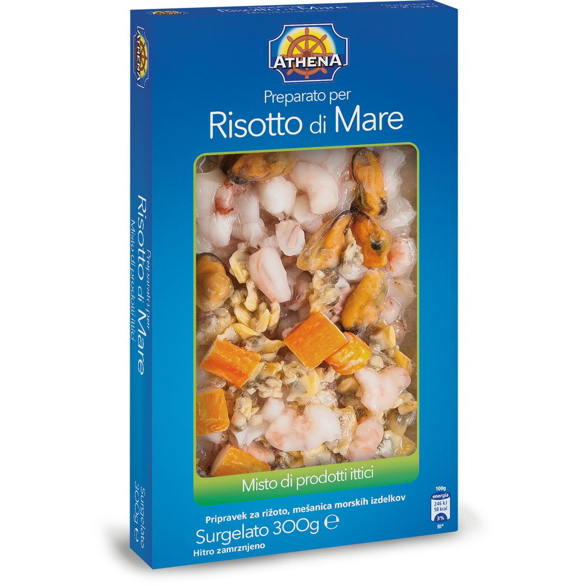 Preparato per risotto di mare surgelato ATHENA 300g in dettaglio