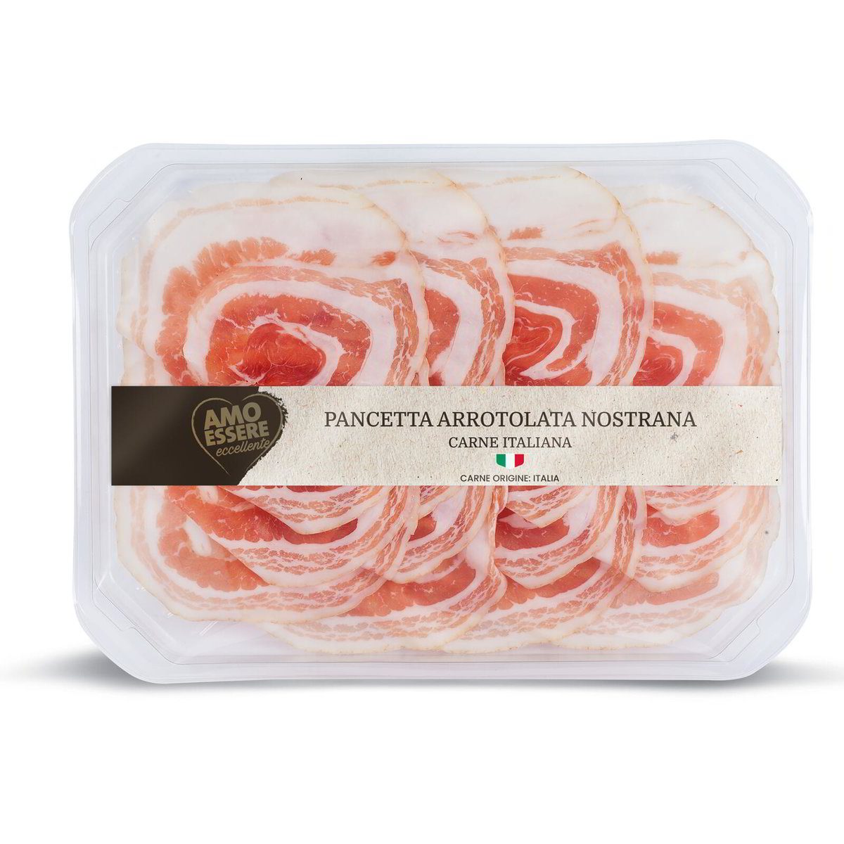 Pancetta arrotolata nostrana AMO ESSERE ECCELLENTE 100g in dettaglio
