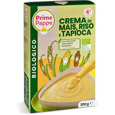 Crema di riso, mais e tapioca Bio PRIME PAPPE 200g in dettaglio