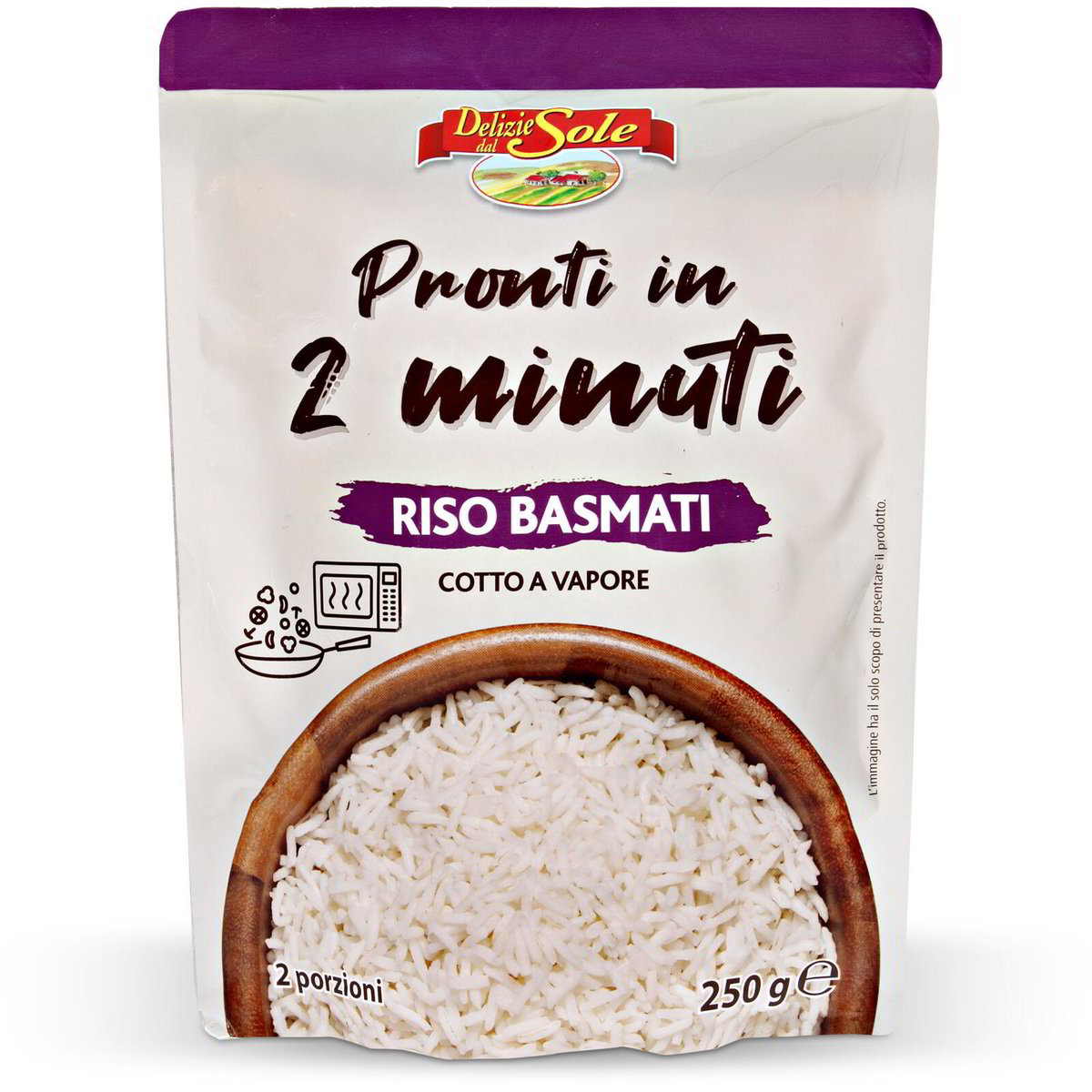 Riso Basmati Pronto In 2 Minuti DELIZIE DAL SOLE 250g In Dettaglio ...