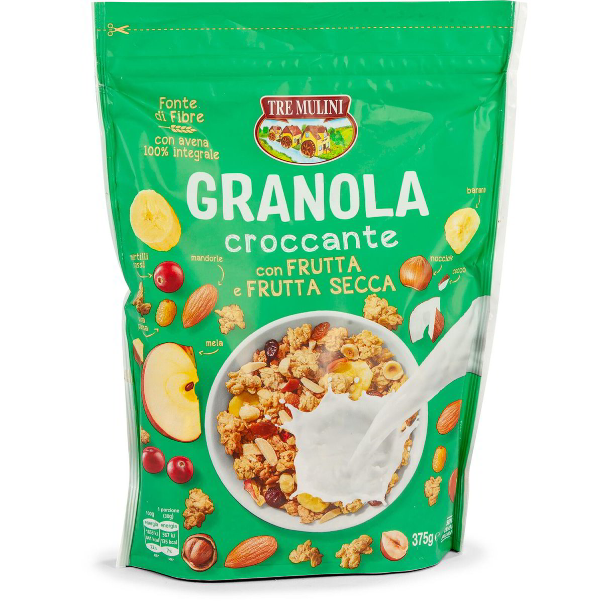 Granola con frutta e frutta secca TRE MULINI 375g in dettaglio