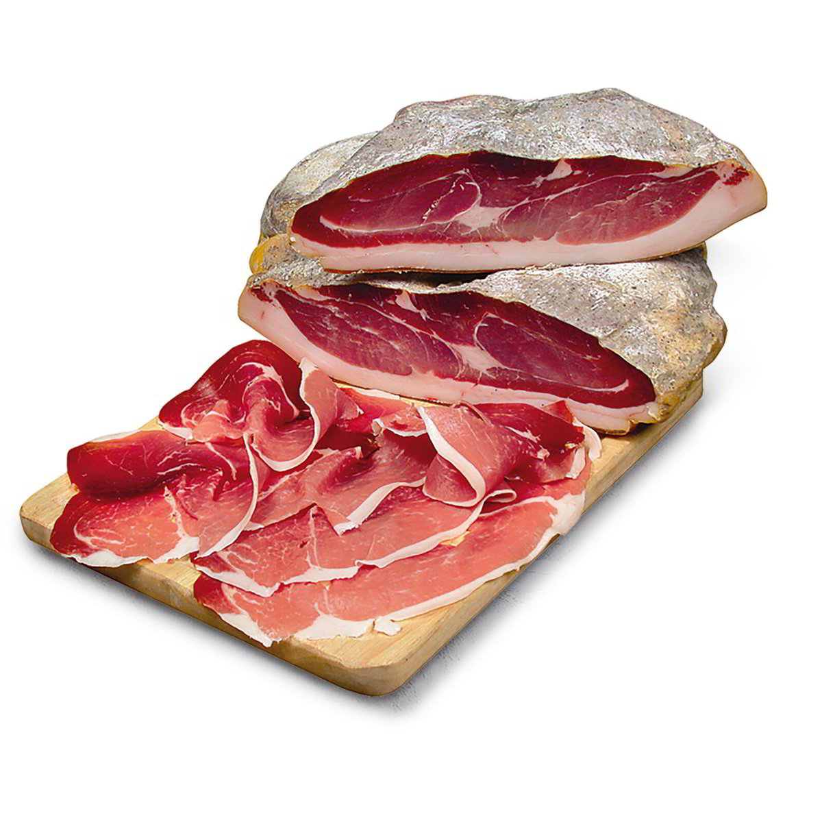 Prosciutto crudo stagionato disossato e pepato 13,5kg in dettaglio