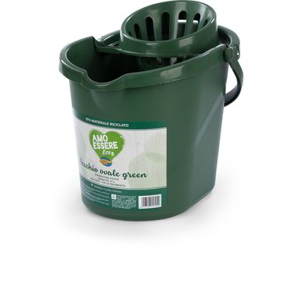 Relaxdays Secchio Raccogli Cenere con Coperchio, Cestello da 10 L per